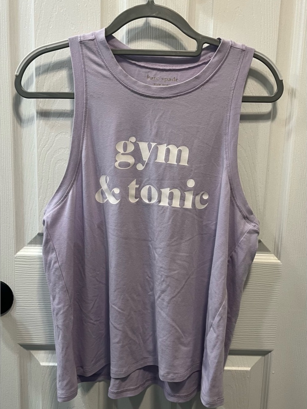 kate spade Gym & Tonic Tank Top In Color Frozen Lilac - Size Medium - NWOT